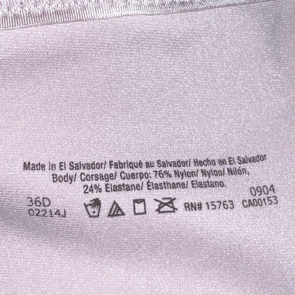 NWT Full Figure Hanes Lily Fit Nude Wired Bra Size 36D - Picture 6 of 7